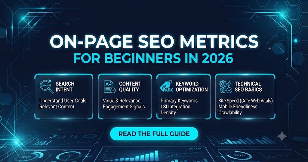 Onpage seo metrics 2026 by vanta nova