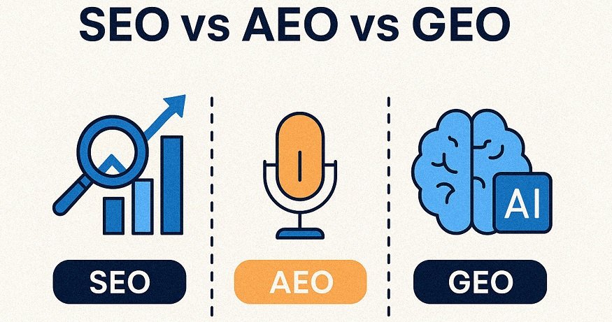 SEO vs AEO vs GEO – Everything You Need to Know